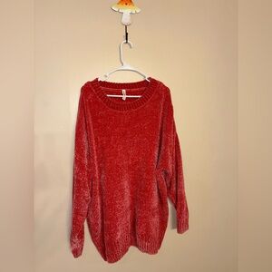 Cozy Red Women's ZENANA Sweater